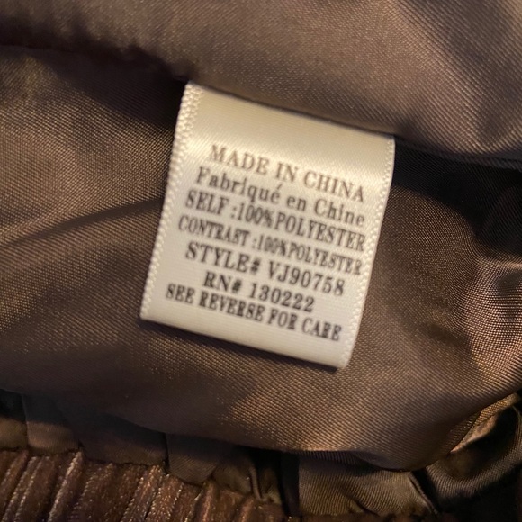 Very J Mocha Brown Velvet Moto Jacket - Picture 7 of 7